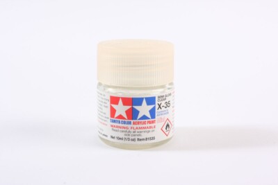 Tamiya 81535 X-35 Semi Gloss Clear Acrylic Mini Paint 10ml Small Bottle - US