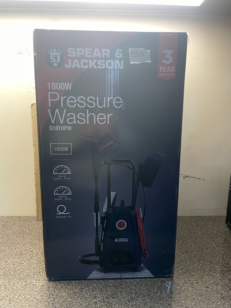 Spear & Jackson Pressure Washer 1800W 150 Bar 330 2217 eBay