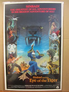 Vintage 1977 Sinbad And The Eye Of The Tiger Movie Poster 4259 Ebay