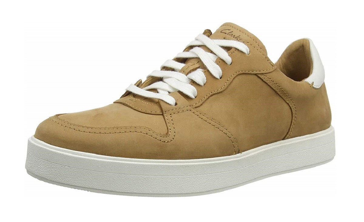 SAOLA Scarpe da ginnastica Clarks Hero Jump da uomo derby in pelle scamosciata scarpe combinate marrone nabuk