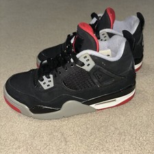 Nike Air Jordan 4 Retro OG GS 'Bred' 2019 408452-060 Youth Sz 4Y. Need Insoles