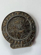 Wyoming Studio Art Works Whiting Pioneers Silver  Gold Colored Metal Belt Buckl