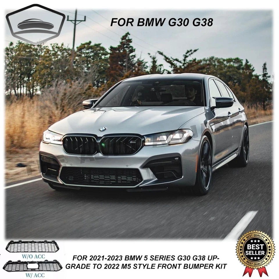 For 2021-2023 BMW G30 G38 5 Series 4-Door M5 Style Front Bumper