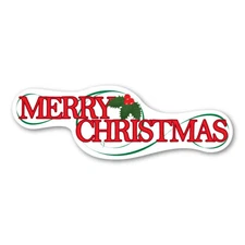 Merry Christmas Bumper Strip  Magnet