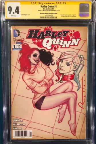 CHAD HARDIN ORIGINAL HARLEY QUINN 1 Sketch Art SIGNED CGC SS Joker Hughes Cbcs