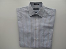 Chaps Spread Long Sleeve Stripes Men Dress Shirt Multi-Color 15.5 | 35 MSRP $50