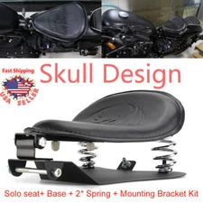 Motorcycle Universal Solo Seat 3" Spring Bracket Kit For Harley Chopper Bobber