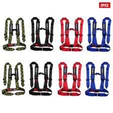 2pcs 3 Racing Seat Belt Harness 4 Point Quick Release Shoulder Pad For Atv Utv 2pcs 3 Racing Seat Belt Harness 4 Point Quick Release Shoulder Pad For Atv Utv