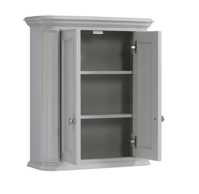 Wrightsville Wrightsville 26x30x10 Light Gray Soft Close Bathroom Wall