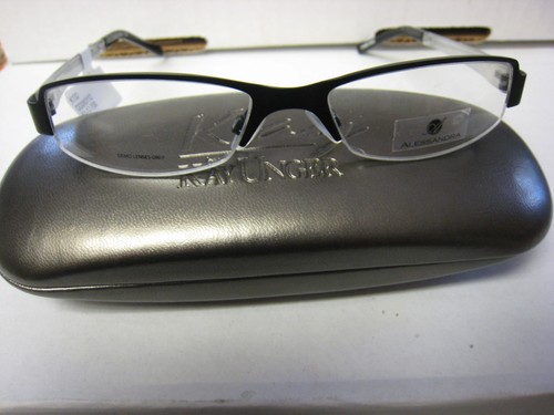 KAY UNGER  EYEGLASSES FRAME K132  BLACK  51-17-130   WITH CASE AUTHENTIC