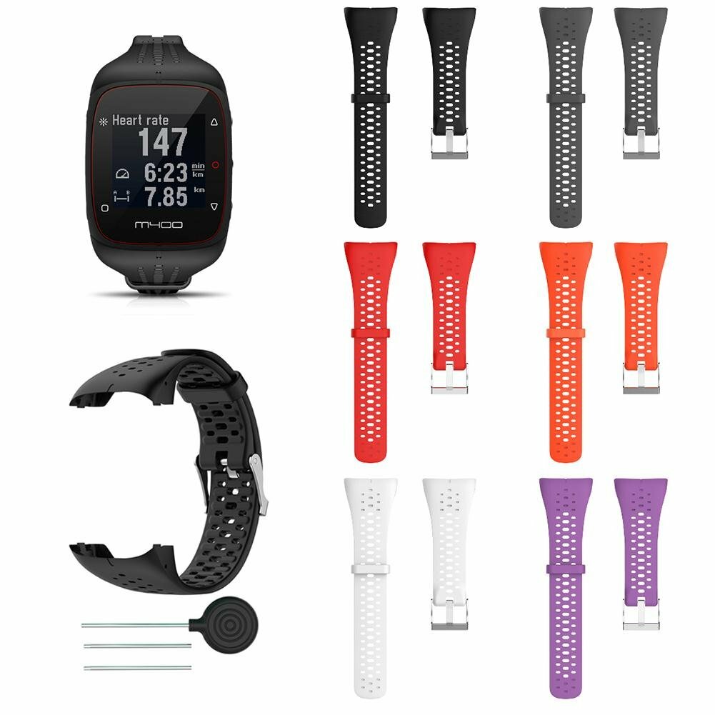 Bracelet Silicone De Rechange Pour Polar M400/M430 - Confortable, Respirant, Plusieurs Couleurs