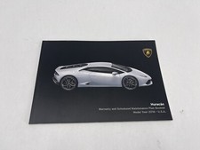 2016 Lamborghini Huracan Book Warranty Maintenance Booklet Manual Guide ‘16