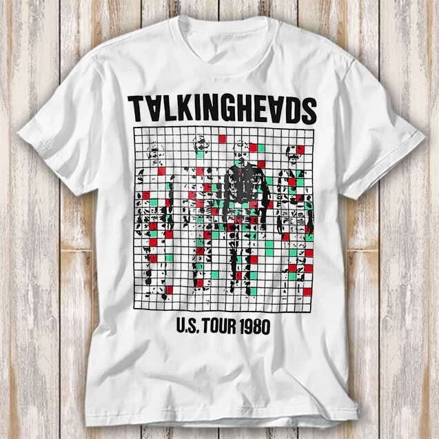 Talking Heads US Tour 1980 Punk Rock T Shirt Top Tee Unisex Talking Heads US Tour 1980 Punk Rock T Shirt Top Tee Unisex
