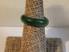 Green Glass Ring Size 7
