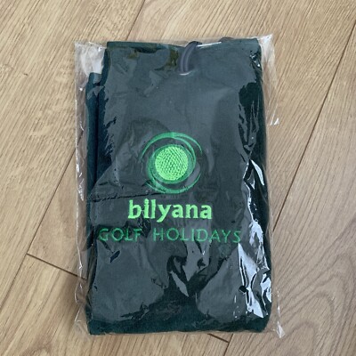 Bilyana Golf Holidays grün Golftasche Handtuch brandneu