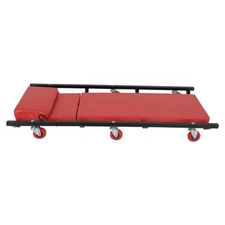 250lbs Red Rolling Garage/Shop Creeper 40" Padded Mechanic Cart Headable