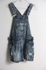 George Womens Distressed Acid Wash Dungarees Shorts - Size 10 (m1)