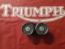 Triumph Smiths Used Set Speedo 500100a Tach 300102a With Mounting Bracket