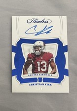 2018 Panini Flawless Christian Kirk SAPPHIRE On Card Auto RC #RCS-CK (SSP AU) /4