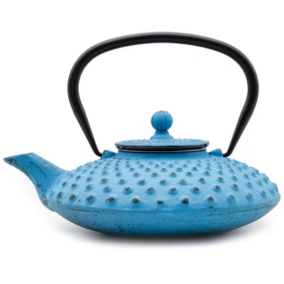 Zen Minded Japanische Teekanne Aus Gusseisen Kambin - 800ml Blau