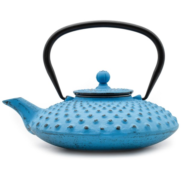Zen Minded Japanische Teekanne Aus Gusseisen Kambin - 800Ml Blau-image