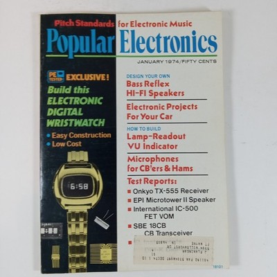 Popular Electronics January 1974 Magazine Electronic Music Bass Reflex