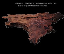 Redwood Burl  DIY  River Table  Live Edge  R23-0611