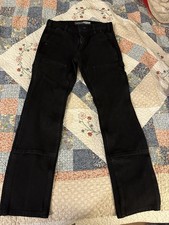 Carhartt Women's Rugged Flex Relaxed Fit Double Knee Work Pants Size 4 Black