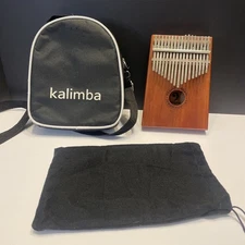 Vangoa Kalimba Thumb Piano 17 Keys Finger Piano Thumb Piano With Carry Case