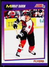 Murray Baron, 1991-92 Score American, #183, Philadelphia Flyers,