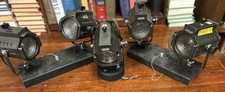 5 Vintage New York Times Square Lighting Co. Small Stage Spot Lights Unique!