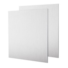 2 Pack 6061 T6 Aluminum Sheet Metal 6 x 0.236 1/4 Inch Flat Plain Plate Panel