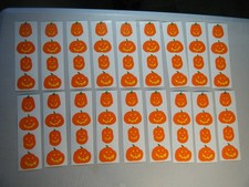 Mrs. Grossman's Halloween Pumpkins Scrapbooking Stickers Set of 18 Strips 1995