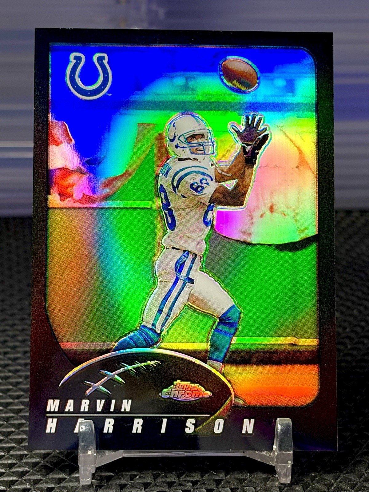 2002 Topps Chrome Black Refractor /599 Marvin Harrison #41 HOF