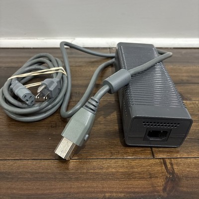 Official OEM Microsoft Xbox 360 Fat Power Supply Brick 203W & AV Cable