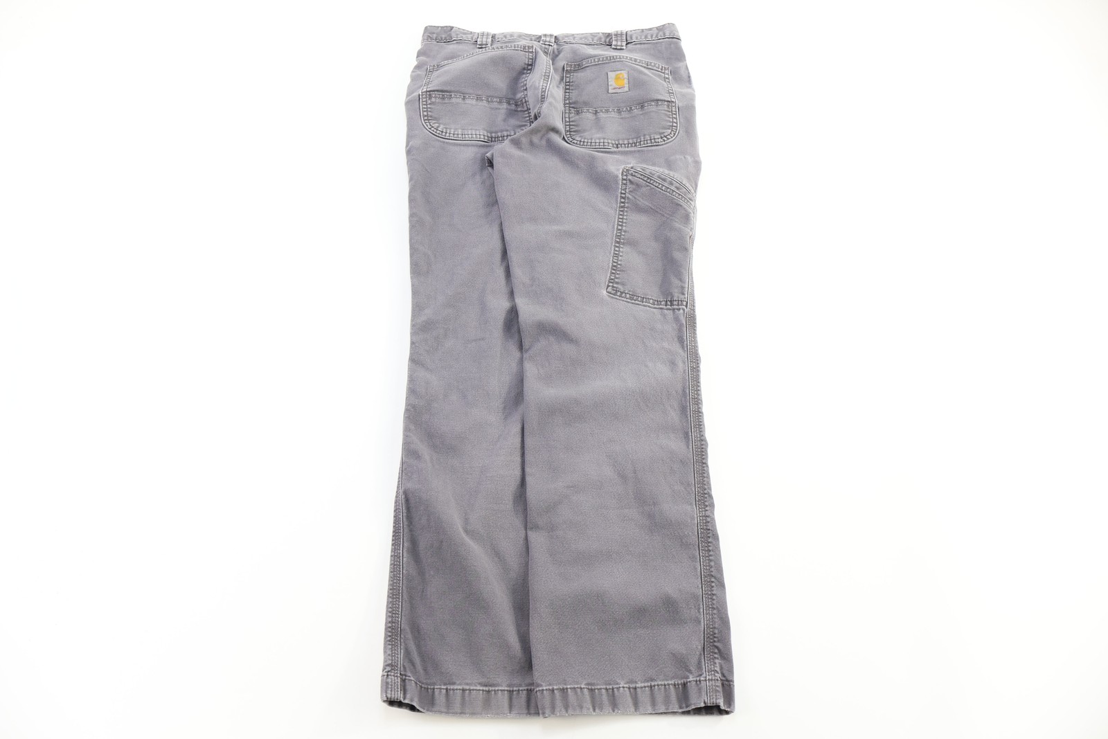 Carhartt Logo Patch Grey Relaxed Fit Pants thumbnail 2