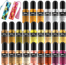 Metallic Alcohol Ink Set - 24 Colors, 10Ml Each, Shimmer Mixatives