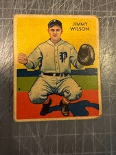 1934 DIAMOND STARS #22 JIMMY WILSON PHILADELPHIA PHILLIES BASEBALL CARD G-VG