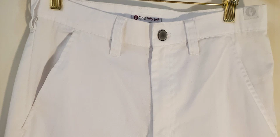 Chef Works Pants Men’s White Pants 28"x30" - Image 3 of 4