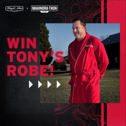 TONY STEWART worn PROMO robe 1/1 in Mahindra Tractor commercials Limited Edition