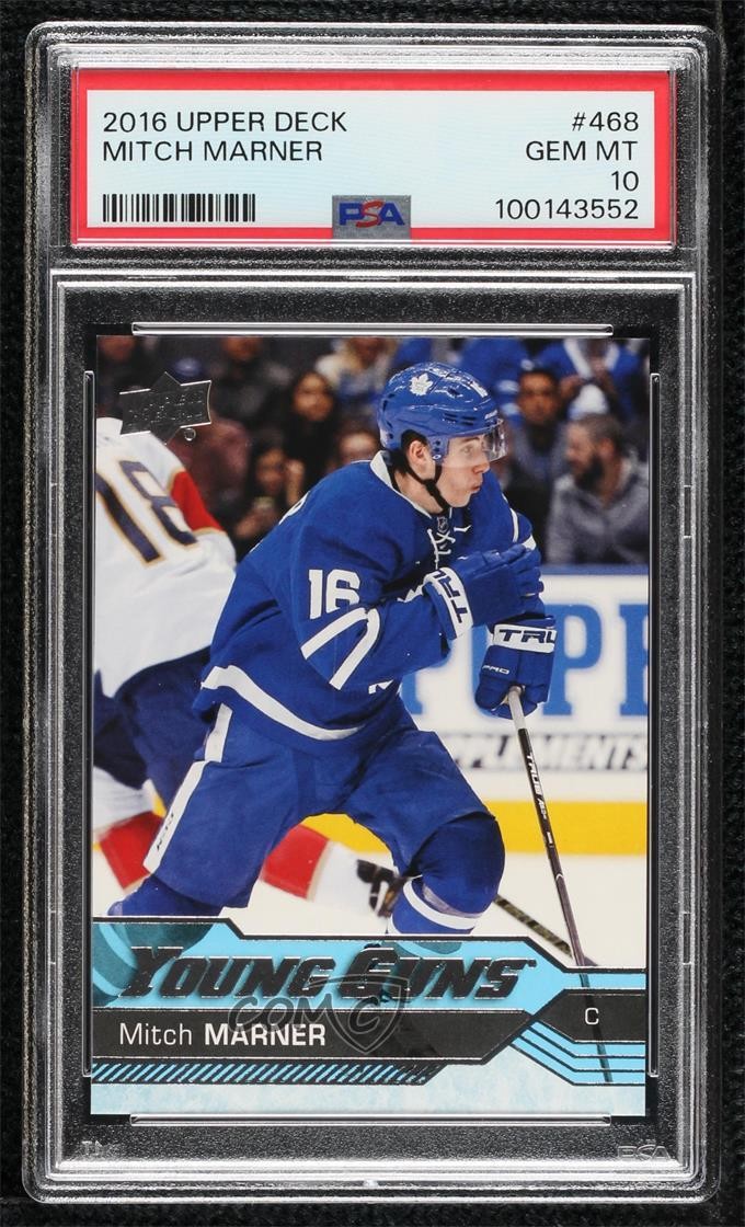 2016-17 Upper Deck Young Guns Mitch Marner #468 PSA 10 GEM MT ki6