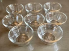 Anchor Hocking Custard Cup USA 6oz Clear Glass #1034 Set Of 8 Vintage