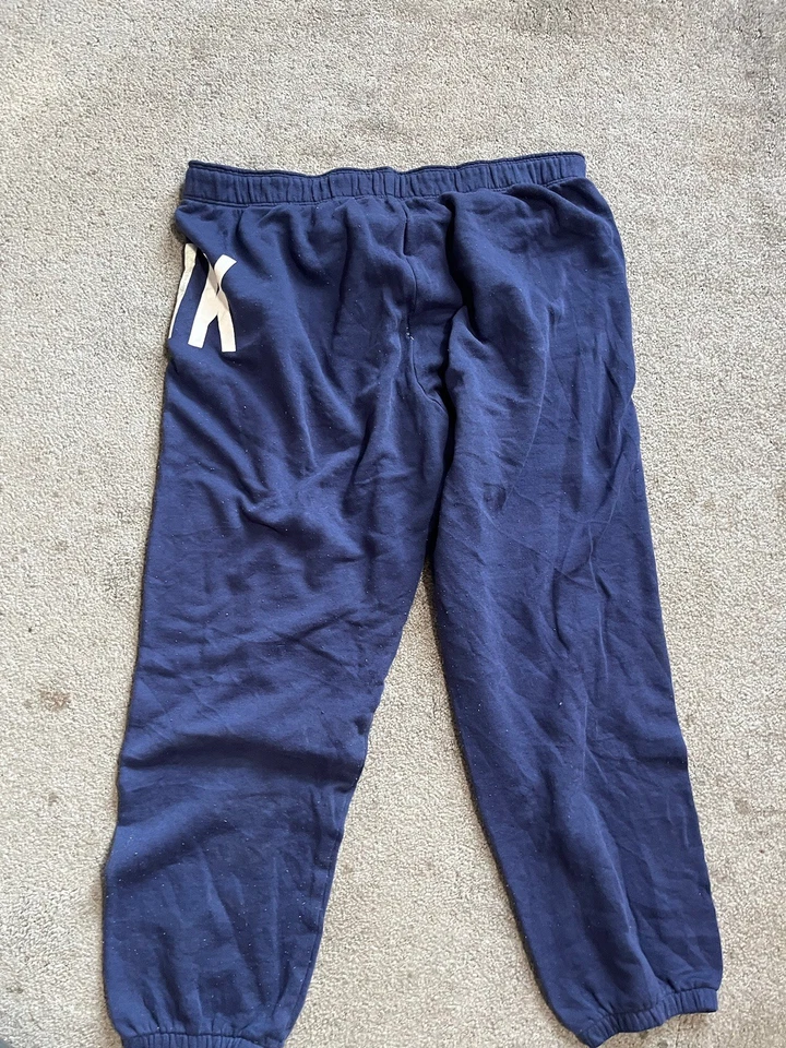 Victoria's Secret PINK Sweatpants Women Size Medium Blue Graphic Color - Image 3 of 4