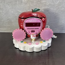 Radio CD/AM/FM Y2K Sanrio 2004 Hello Kitty Apple Flower *LEER*
