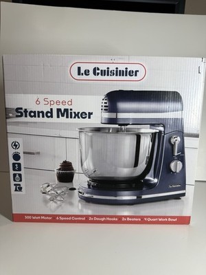 Le Cuisinier 6 Speed Stand Mixer 4 Quart Work Bowl Brand New