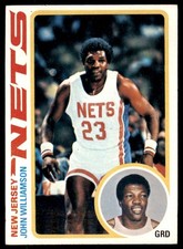 1978-79 TOPPS JOHN WILLIAMSON . NEW JERSEY NETS #11