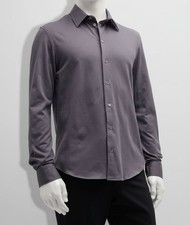 Emporio Armani Men's Gray Sport Collared Long Sleeve Button-Up Shirt Size XL