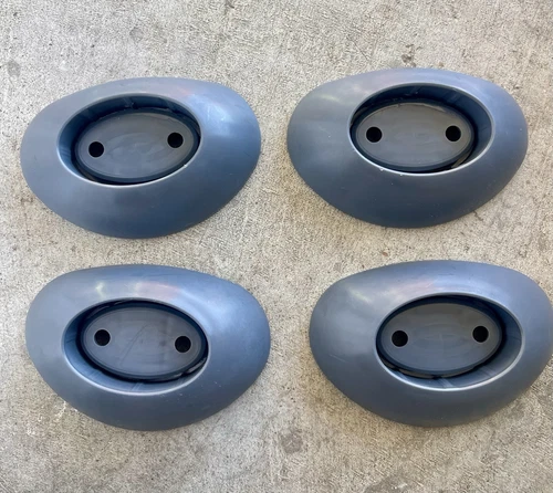 Lot of 4 Foot Cap for Coleman and Bestway Pools Plastic Gray Parts