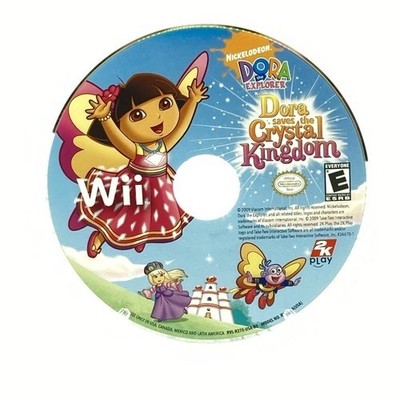 DORA THE EXPLORER : DORA SAVES THE CRYSTAL KINGDOM (WII) DISC ONLY-NO CASE-GOOD