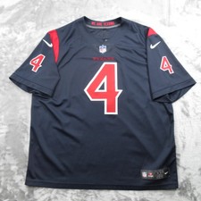 Houston Texans Jersey Mens 2XL Blue NFL Football Nike Deshaun Watson On Field